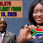SASSA R8,070 Income Limit from August 15, 2025